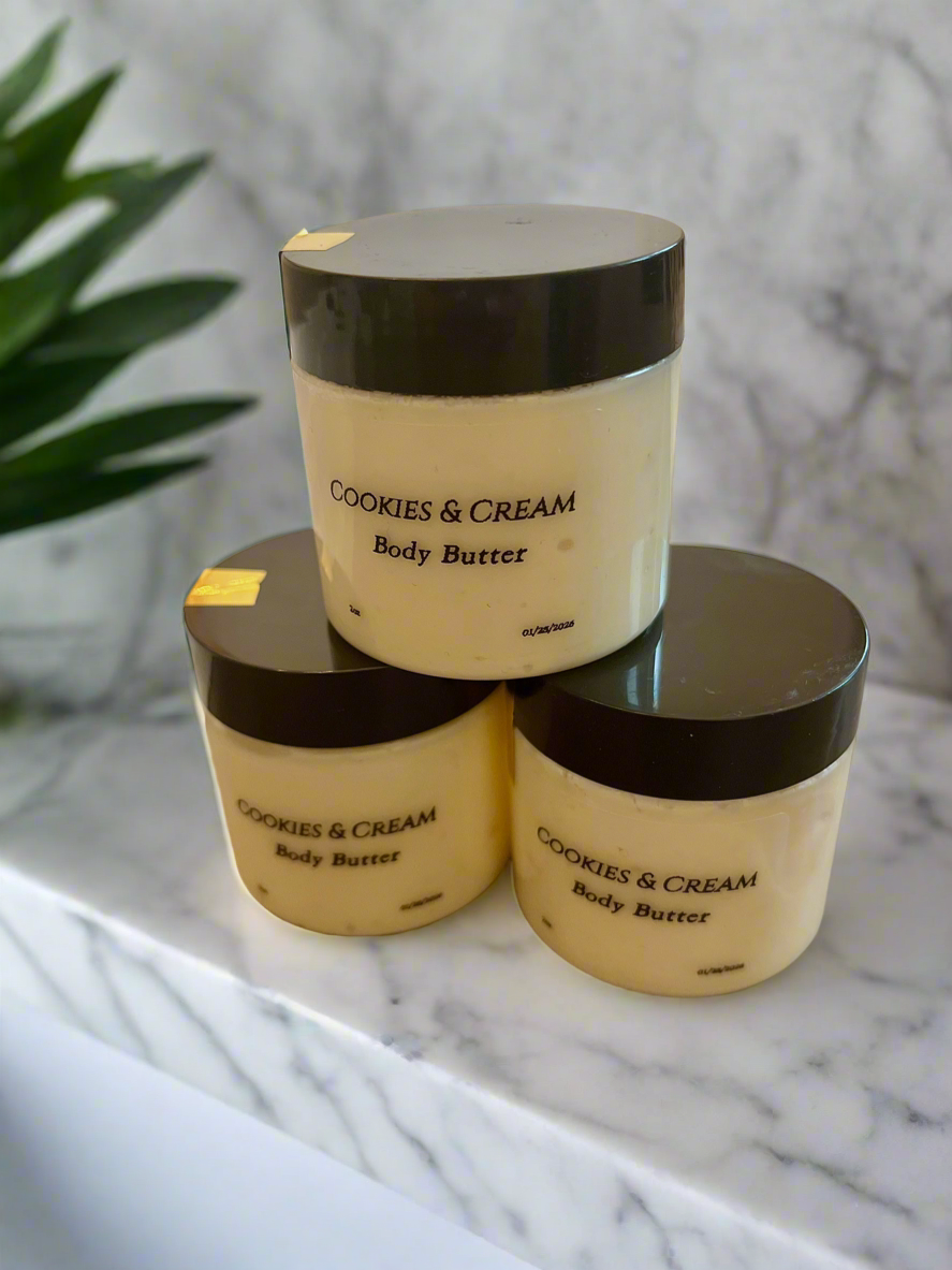 Cookies and Cream Body Butter - Travel Size 2oz.